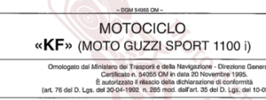 Moto Guzzi Sport 1100 i